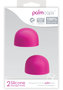 Palmcaps Silicone Massager Heads Attachment (2 Per Pack)- Pink